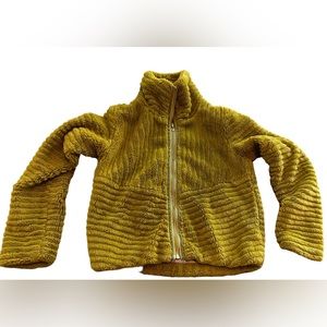 Anthropology full-zip furry jacket XXS